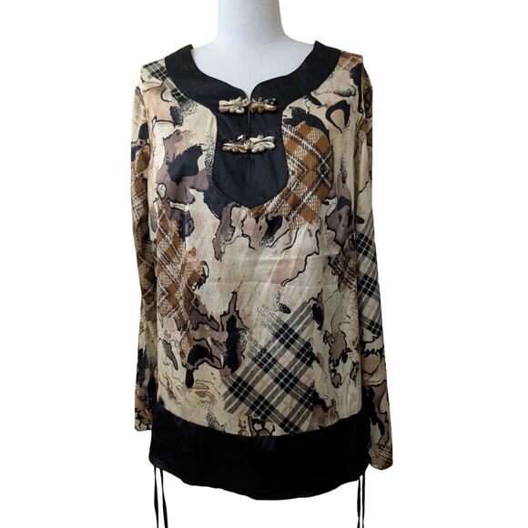 Kaelyn-Max silky stretch satin top - Picture 1 of 14